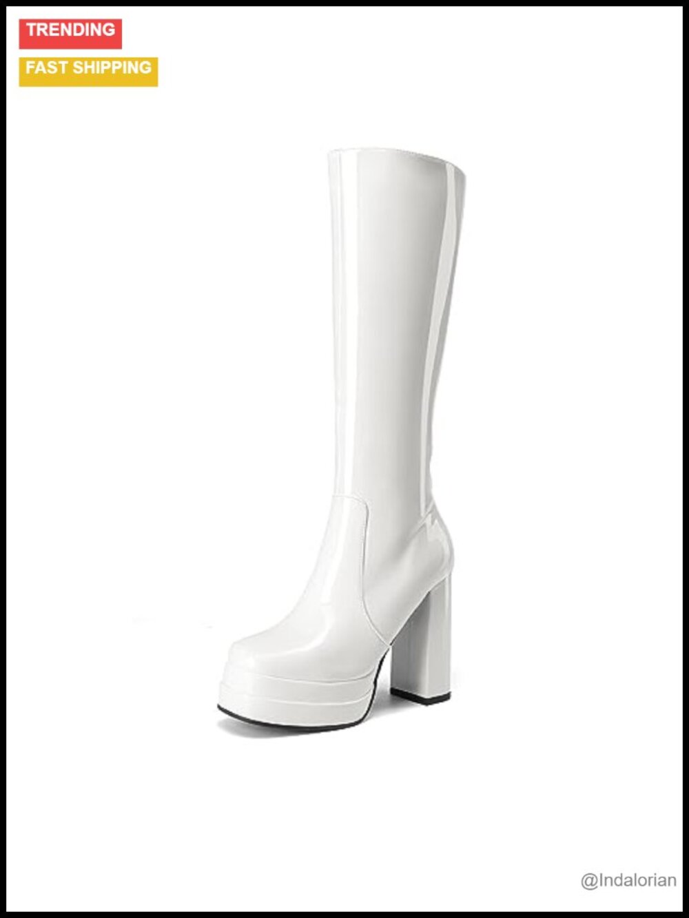 DREAM PAIRS Women's Gogo Platform Knee High Boots